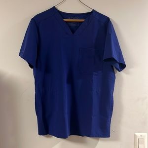 Figs scrub men’s top size small blue